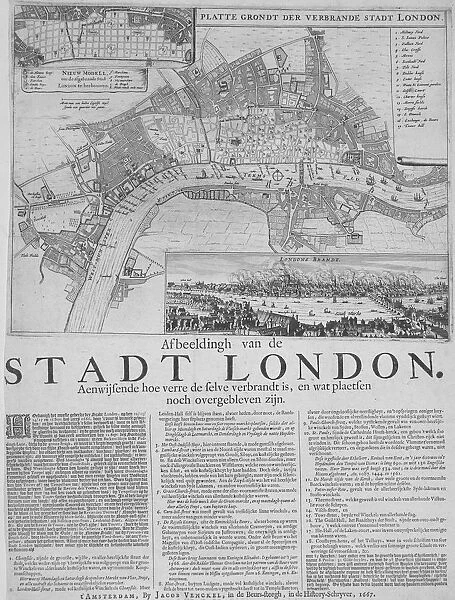 Map of London, 1667