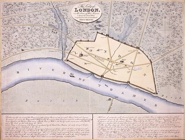 Map of London, c1000