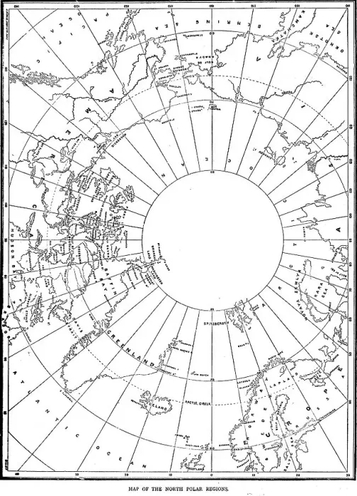 Framed Print : Map of the North Polar Regions; North Polar Discovery, 1875. Creator: Unknown Framed Print : Map of the North Polar Regions; North Polar Discovery, 1875. Creator: Unknown