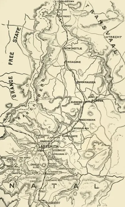 Framed Print : Map of Northern Natal. Scale 15 Statute Miles to the Inch, 1900. Creator: Unknown