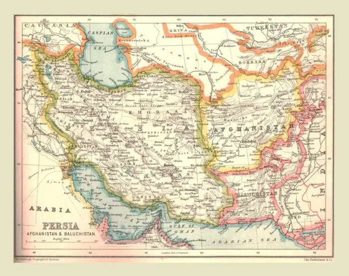 Framed Print : Map of Persia, 1902. Creator: Unknown Framed Print : Map of Persia, 1902. Creator: Unknown