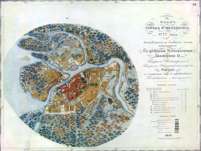 Framed Print : Map of Petersburg, 1777 Framed Print : Map of Petersburg, 1777