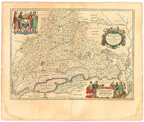 Map of Russia (From: Theatrum Orbis Terrarum... ), 1645. Artist: Blaeu, Willem Janszoon (1571-1638)
