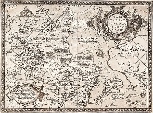 Map of Russia (From: Theatrum Orbis Terrarum), 1598. Artist: Ortelius, Abraham (1527-1598)