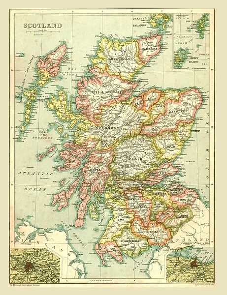 Map of Scotland, 1902. Creator: Unknown