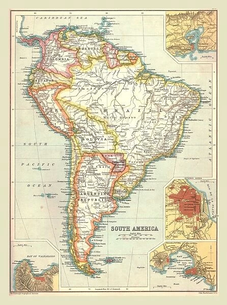 Map of South America, 1902. Creator: Unknown