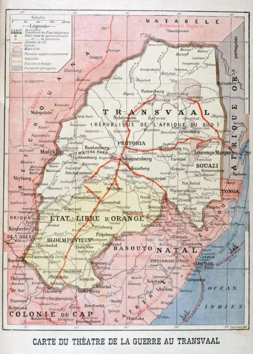 Framed Print : Map of the Theatre of the War in the Transvaal, 1899 Framed Print : Map of the Theatre of the War in the Transvaal, 1899