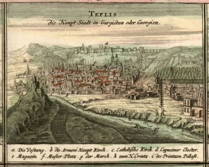 Framed Print : Map of Tiflis, 1762 Framed Print : Map of Tiflis, 1762