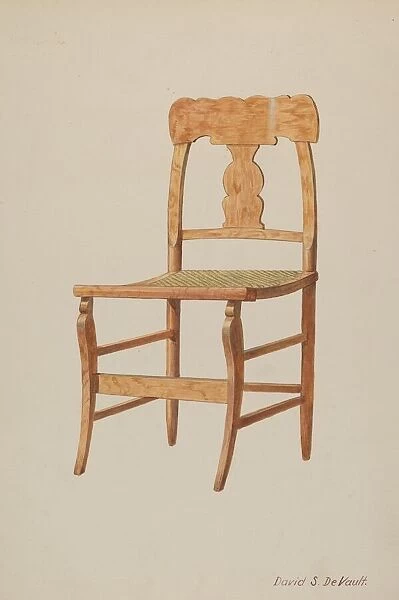 Maple Side Chair, c. 1941. Creator: Davids De Vault