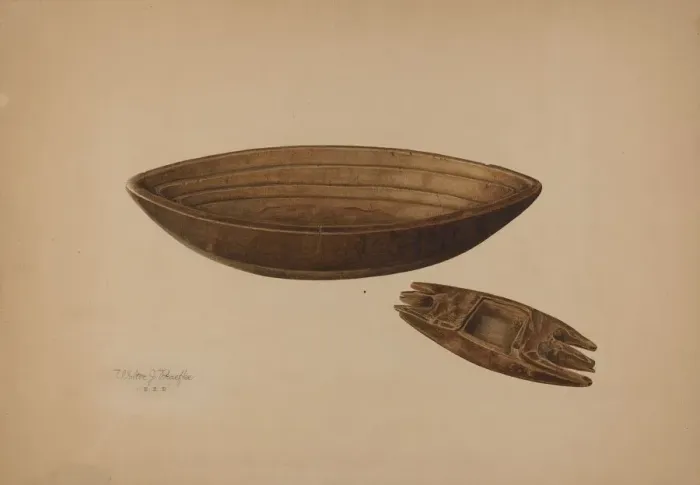 Framed Print : Maple Sugar Mold, 1939. Creator: Walter Praefke Framed Print : Maple Sugar Mold, 1939. Creator: Walter Praefke