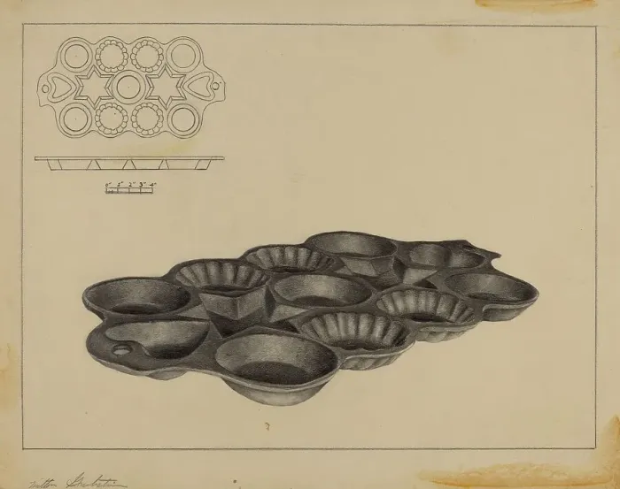 Framed Print : Maple Sugar Mold, c. 1937. Creator: Milton Grubstein Framed Print : Maple Sugar Mold, c. 1937. Creator: Milton Grubstein