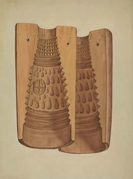 Framed Print : Maple Sugar Mold, c. 1938. Creator: Robert Calvin Framed Print : Maple Sugar Mold, c. 1938. Creator: Robert Calvin