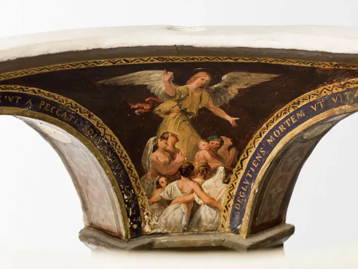 Framed Print : Maquette du décor de la chapelle des Morts (dite chapelle des Ames) église Notre-Dame... c.1836. Creator: Merry Joseph Blondel Framed Print : Maquette du décor de la chapelle des Morts (dite chapelle des Ames) église Notre-Dame... c.1836. Creator: Merry Joseph Blondel
