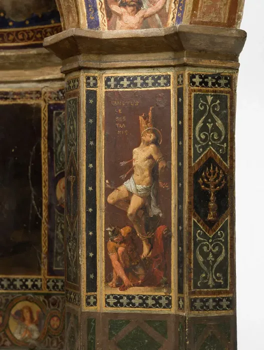 Framed Print : Maquette du décor de la chapelle des Morts (dite chapelle des Ames) église Notre-Dame... c.1836. Creator: Merry Joseph Blondel Framed Print : Maquette du décor de la chapelle des Morts (dite chapelle des Ames) église Notre-Dame... c.1836. Creator: Merry Joseph Blondel