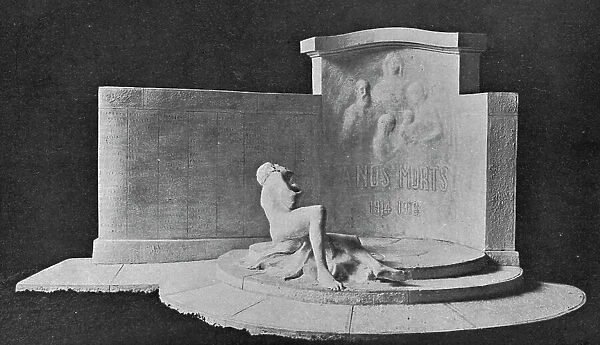 Maquette d'un monument aux prisonniers morts en captivite, execute au camp de... 1916. Creator: Unknown