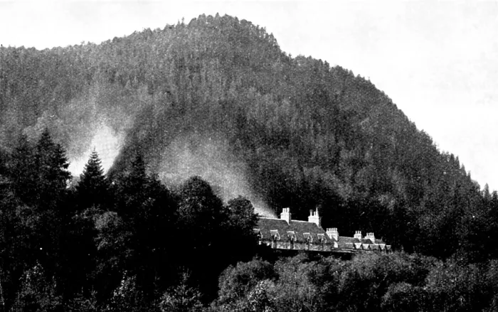 Framed Print : Mar Lodge, Braemar, destroyed by fire on June 14, 1895. Creator: George Washington Wilson Framed Print : Mar Lodge, Braemar, destroyed by fire on June 14, 1895. Creator: George Washington Wilson