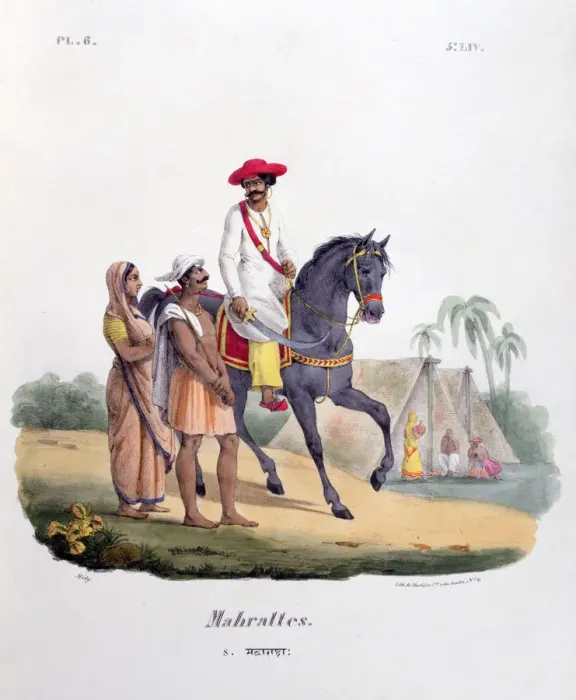Framed Print : Marathas, 1828. Artist: Marlet et Cie
