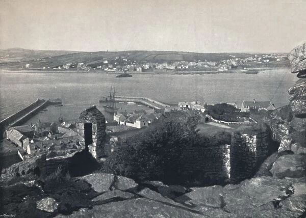 Marazion - General View, Showing Harbour, 1895