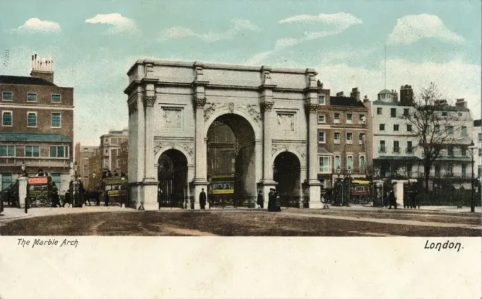 Framed Print : The Marble Arch, c1910 Framed Print : The Marble Arch, c1910