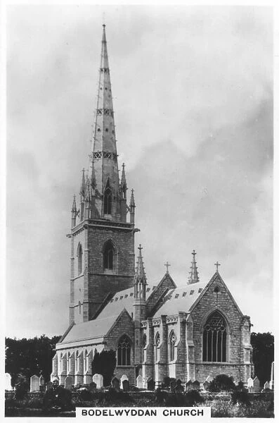 The Marble Church (St Margarets Church), Bodelwyddan, north Wales, 1936