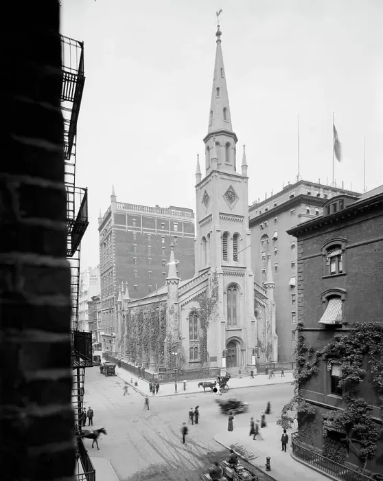 Framed Print : Marble Collegiate Church, New York, N.Y. between 1900 and 1915. Creator: Unknown Framed Print : Marble Collegiate Church, New York, N.Y. between 1900 and 1915. Creator: Unknown
