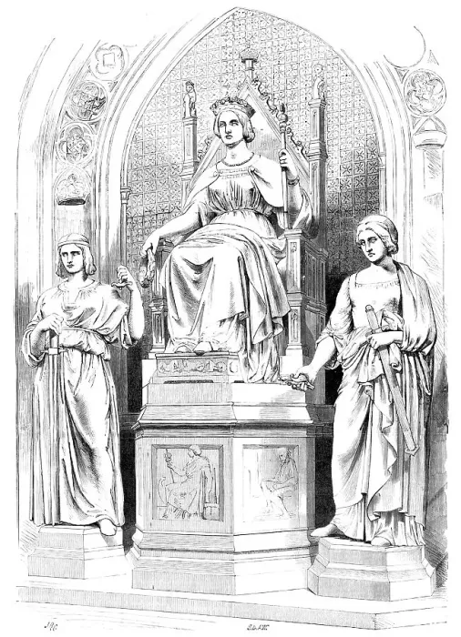 Framed Print : Marble Group in the Prince's Chamber, House of Lords - Her Majesty Queen Victoria... 1857. Creators: Unknown, J. & A.W.. Marble Group in the Prince's Chamber, House of Lords - Her Majesty Queen Victoria... 1857. Creators: Unknown, J. & A.W Framed Print : Marble Group in the Prince's Chamber, House of Lords - Her Majesty Queen Victoria... 1857. Creators: Unknown, J. & A.W.. Marble Group in the Prince's Chamber, House of Lords - Her Majesty Queen Victoria... 1857. Creators: Unknown, J. & A.W