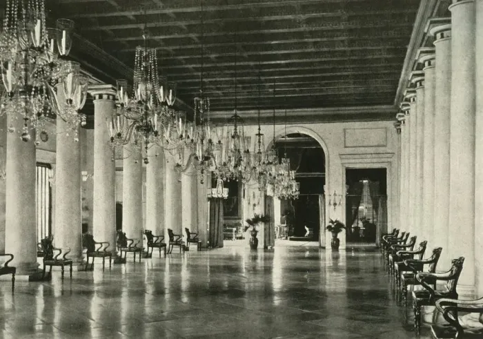 Framed Print : The Marble Hall, Government House, 1925. Creator: Unknown Framed Print : The Marble Hall, Government House, 1925. Creator: Unknown