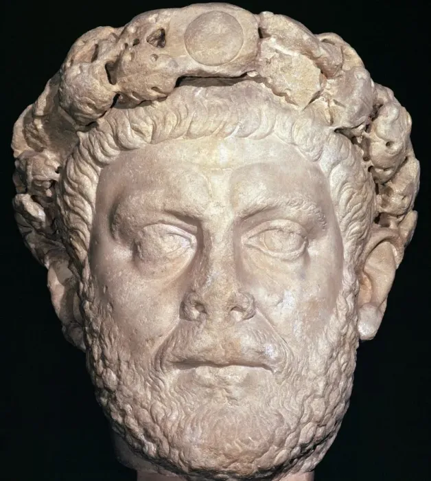 Framed Print : Marble head of Diocletian, 3rd century Framed Print : Marble head of Diocletian, 3rd century