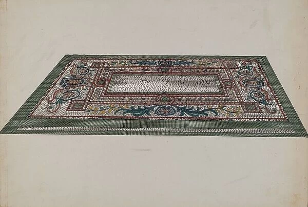 Marble Mosaic Floor, c. 1936. Creator: Ellen Duncan