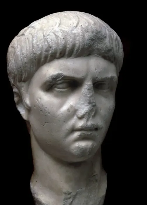 Framed Print : Marble portrait bust of the Roman Emperor Nero, 1st century Framed Print : Marble portrait bust of the Roman Emperor Nero, 1st century