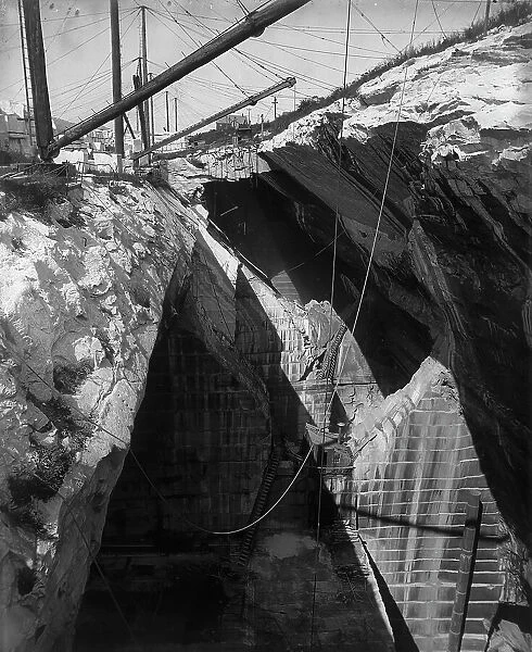 Marble quarry near Rutland, between 1890 and 1905. Creator: Unknown