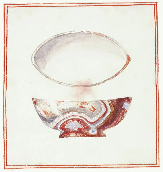 Marbleized Bowl with Cover, n.d. Creator: Giuseppe Grisoni