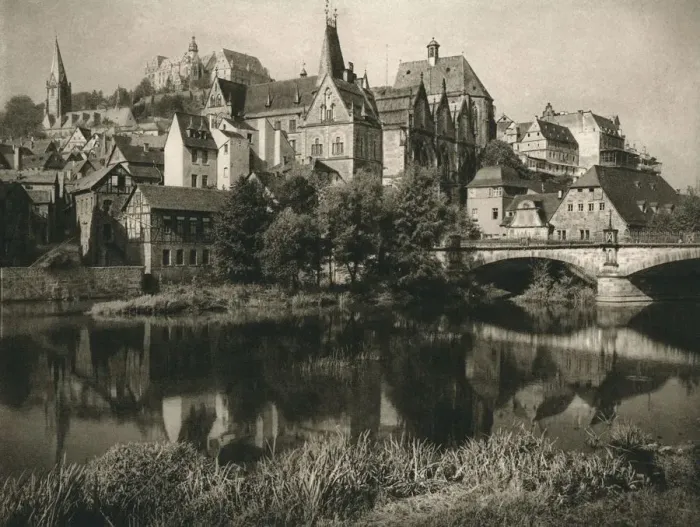 Framed Print : Marburg, 1931. Artist: Kurt Hielscher Framed Print : Marburg, 1931. Artist: Kurt Hielscher