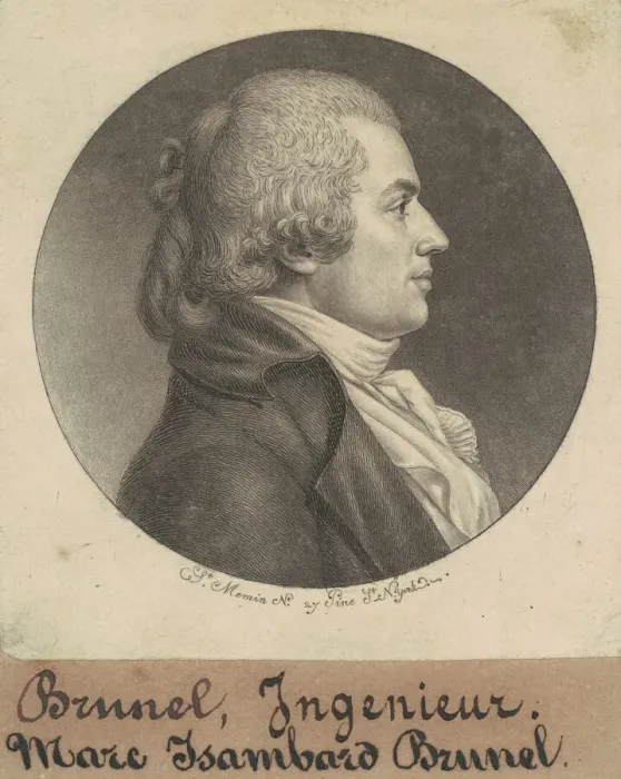 Framed Print : Marc Isambard Brunel, 1798. Creator: Charles Balthazar Julien Fevret de Saint-Mé Framed Print : Marc Isambard Brunel, 1798. Creator: Charles Balthazar Julien Fevret de Saint-Mé