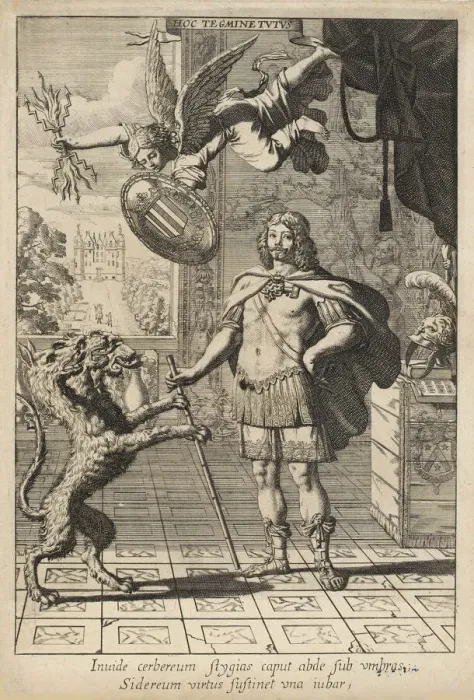Framed Print : Marc Vulson de la Colombiere, 1644. Creator: Bernard, Samuel (1615-1687) Framed Print : Marc Vulson de la Colombiere, 1644. Creator: Bernard, Samuel (1615-1687)