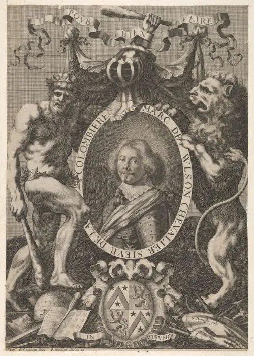 Framed Print : Marc de Wilson, 17th century. Creator: Nicolas Regnesson
