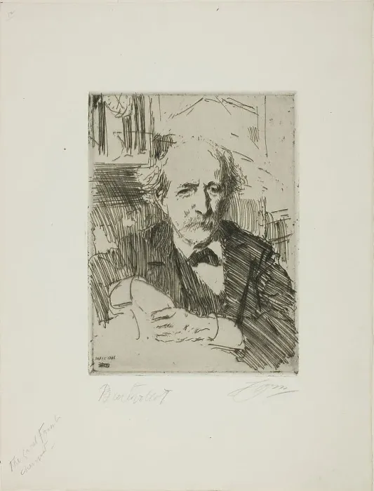 Framed Print : Marcellin Berthelot, 1906. Creator: Anders Leonard Zorn