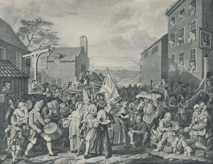 Framed Print : The March of the Guards Towards Scotland, 1745, (1920). Artist: Luke Sullivan Framed Print : The March of the Guards Towards Scotland, 1745, (1920). Artist: Luke Sullivan
