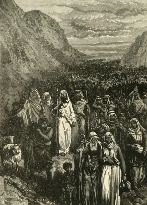 Framed Print : March of the Israelites, 1890. Creator: Unknown Framed Print : March of the Israelites, 1890. Creator: Unknown