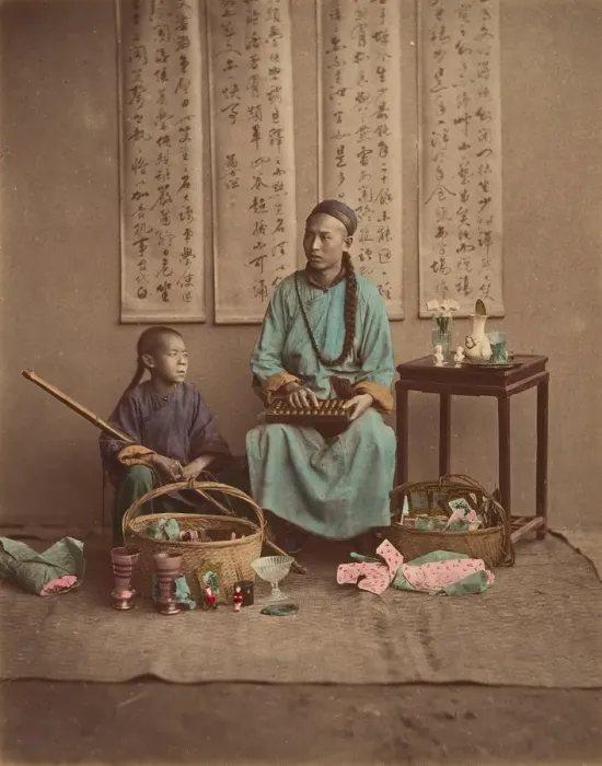 Framed Print : Marchand de Bric a brac, 1870s. Creator: Unknown Framed Print : Marchand de Bric a brac, 1870s. Creator: Unknown