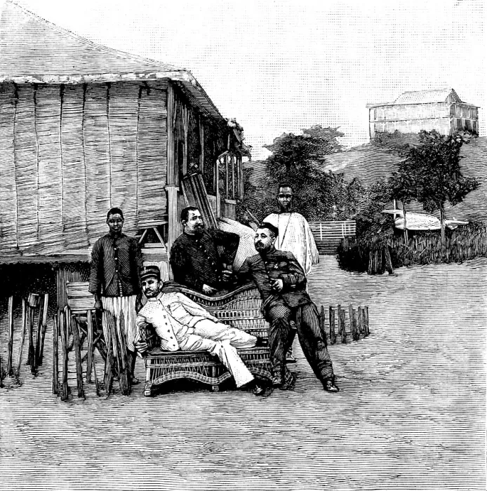 Framed Print : The Marchand Expedition at Loango, 1898. Creator: Unknown Framed Print : The Marchand Expedition at Loango, 1898. Creator: Unknown