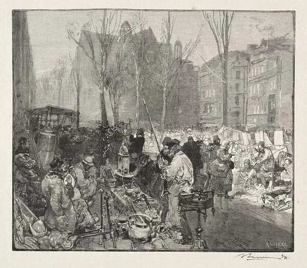 Marche a la Ferraille. Creator: Auguste Louis Lepere (French, 1849-1918)