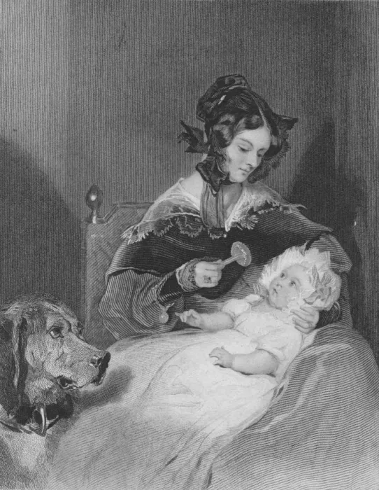 Framed Print : Marchioness of Abercorn and Child, 1837. Artist: James Thomson Framed Print : Marchioness of Abercorn and Child, 1837. Artist: James Thomson