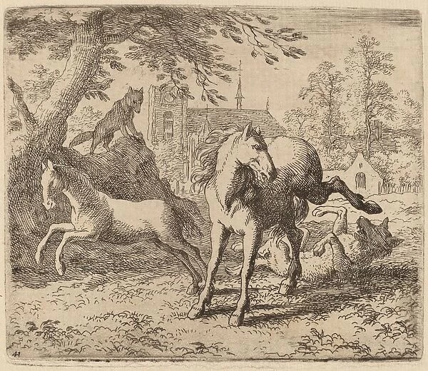 The Mare and the Wolf, probably c. 1645  /  1656. Creator: Allart van Everdingen
