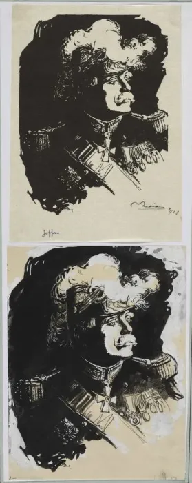 Framed Print : Marechal Joffre, 1914. Creator: Auguste Louis Lepere (French, 1849-1918) Framed Print : Marechal Joffre, 1914. Creator: Auguste Louis Lepere (French, 1849-1918)