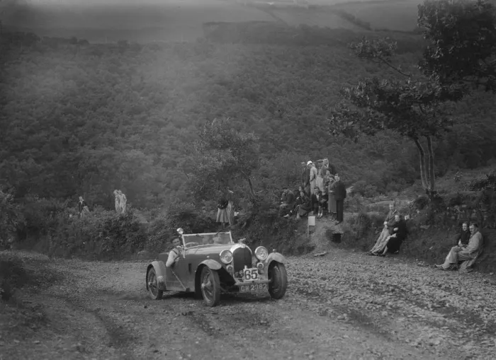 Framed Print : Marendaz special open 2-seater at the Mid Surrey AC Barnstaple Trial, Beggars Roost, Devon, 1934 Framed Print : Marendaz special open 2-seater at the Mid Surrey AC Barnstaple Trial, Beggars Roost, Devon, 1934