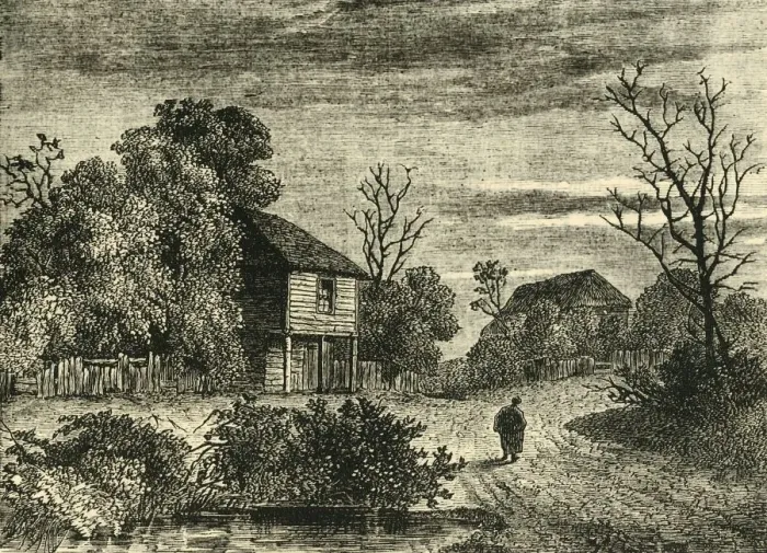 Framed Print : Margaret Finchs Cottage, Norwood in 1808, (c1878). Creator: Unknown Framed Print : Margaret Finchs Cottage, Norwood in 1808, (c1878). Creator: Unknown