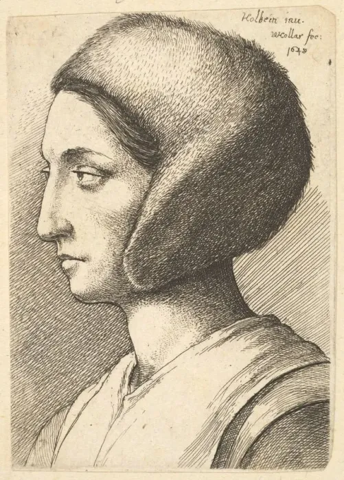 Framed Print : Margaret Giggs, 1648. Creator: Wenceslaus Hollar Framed Print : Margaret Giggs, 1648. Creator: Wenceslaus Hollar