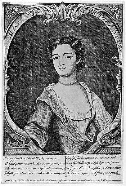 Margaret Peg Woffington (1720-1760), Irish actress, 18th century (1905). Artist: John Brooks