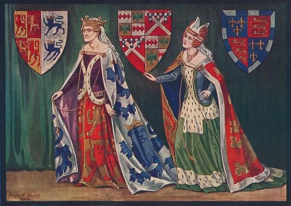 Margaret, Princess of Wales, 1410. Joice, Lady Tiptoft, 1460, 1926. Artist: Herbert Norris